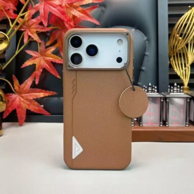 Luxury magnetic PU leather shockproof iPhone 17 case