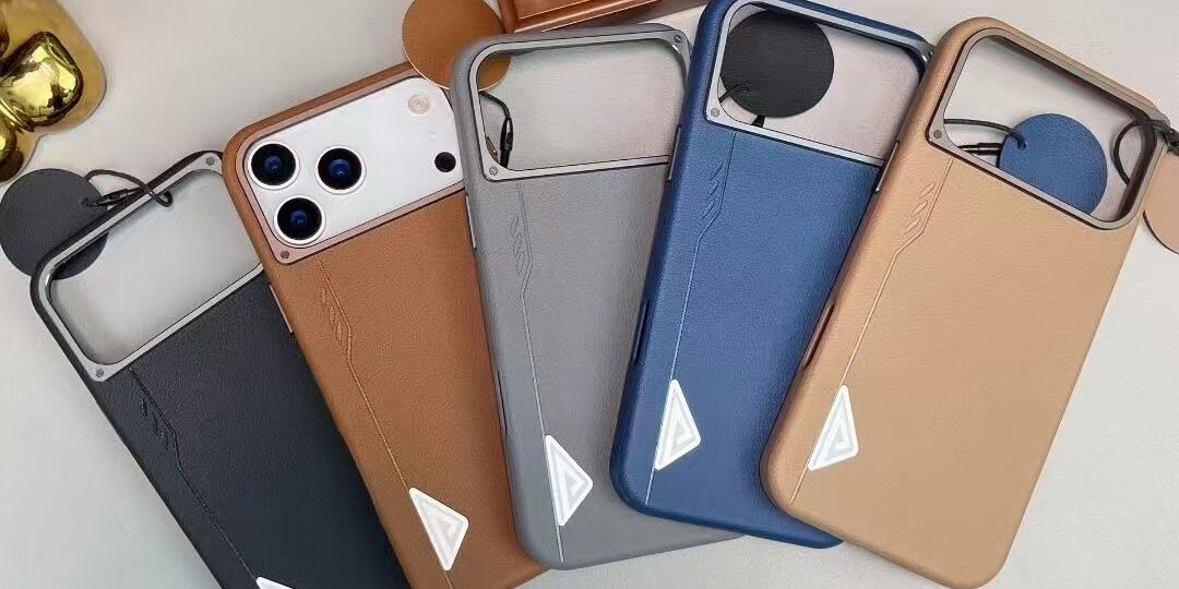 Luxury magnetic PU leather shockproof iPhone 17 case