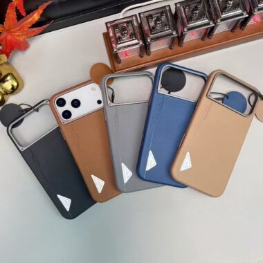 Luxury magnetic PU leather shockproof iPhone 17 case
