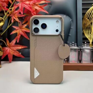 Luxury magnetic PU leather shockproof iPhone 17 case