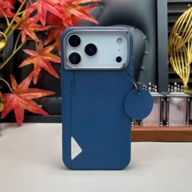 Luxury magnetic PU leather shockproof iPhone 17 case