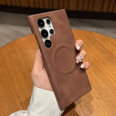 Sheepskin texture magnetic shockproof Samsung S24 Ultra case