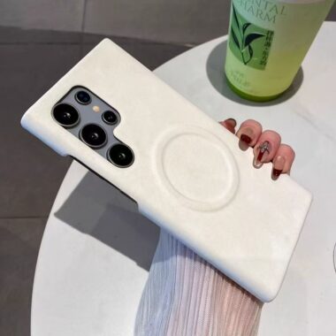 Sheepskin texture magnetic shockproof Samsung S24 Ultra case