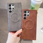 Sheepskin texture magnetic shockproof Samsung S24 Ultra case
