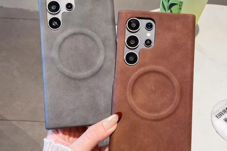 Sheepskin texture magnetic shockproof Samsung S24 Ultra case