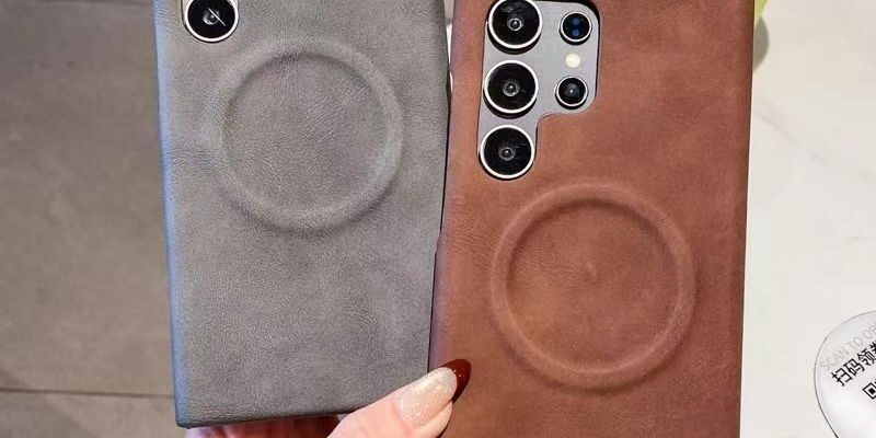 Sheepskin texture magnetic shockproof Samsung S24 Ultra case