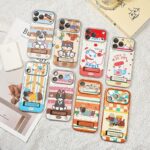 Cute cartoon puppy kickstand full cover iPhone 17 case