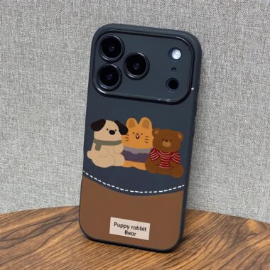 Vintage three bears shockproof soft case for iPhone 17