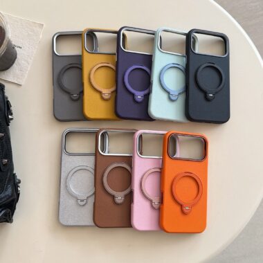 Magnetic rotating stand shockproof iPhone 17 case