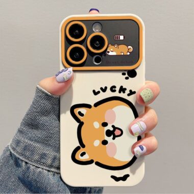 Cute Shiba Inu cartoon soft TPU iPhone 17 phone case