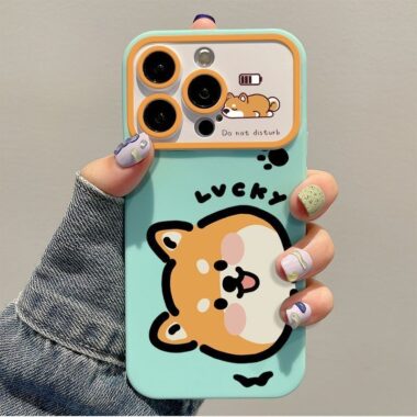 Cute Shiba Inu cartoon soft TPU iPhone 17 phone case