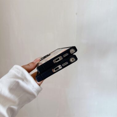 Checker smiley label hard Samsung phone case