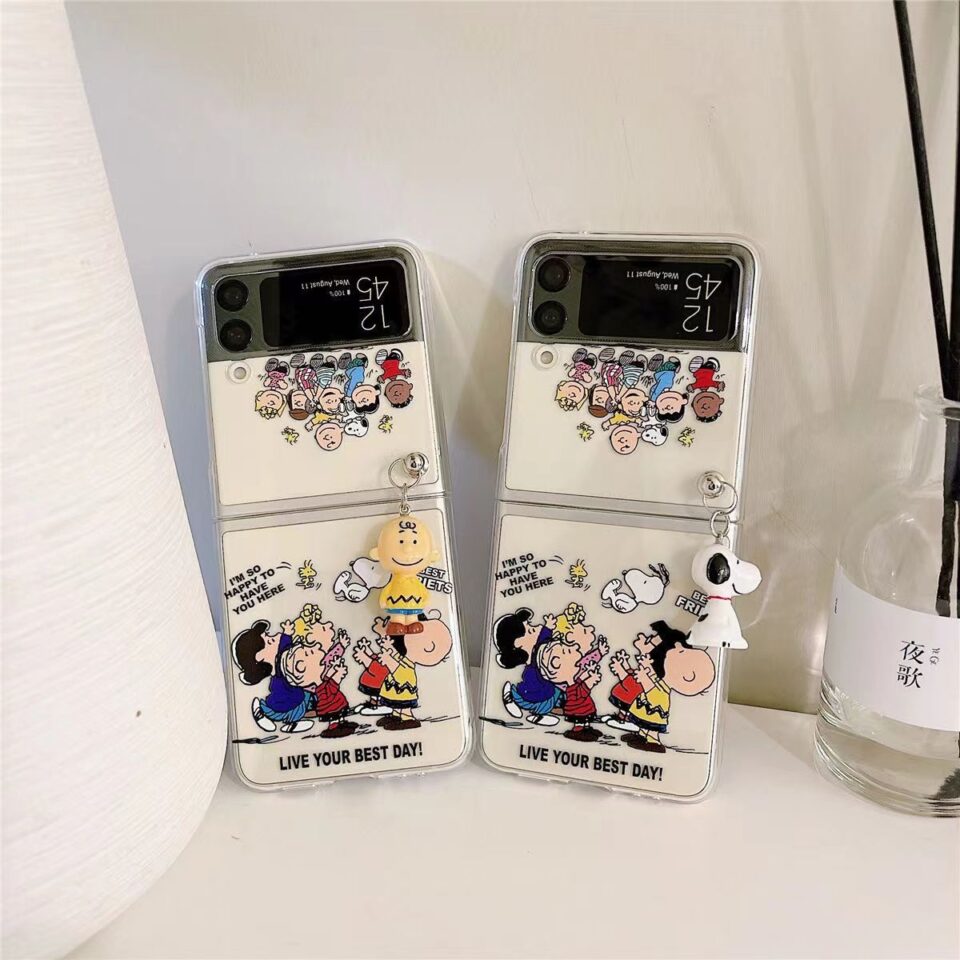 Cute Snoopy full cover shockproof Samsung Z Flip case