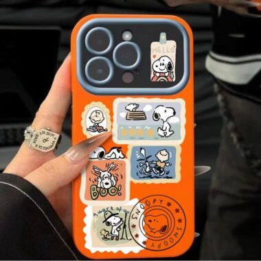 Cartoon Snoopy full cover shockproof iPhone 17 case