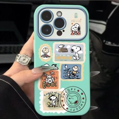 Cartoon Snoopy full cover shockproof iPhone 17 case