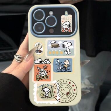 Cartoon Snoopy full cover shockproof iPhone 17 case
