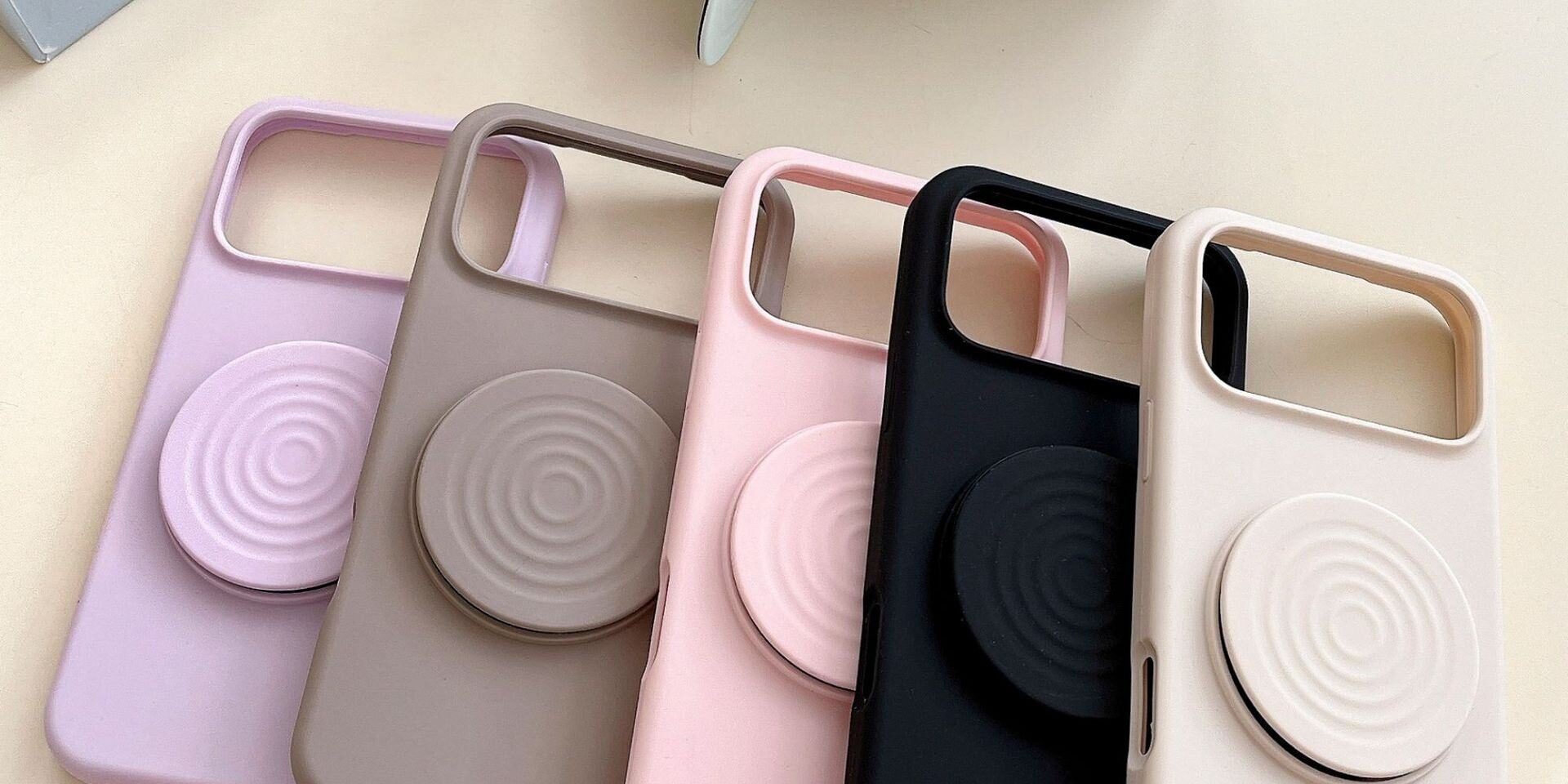 Foldable stand silicone skin-feel iPhone 17 case