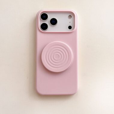 Foldable stand silicone skin-feel iPhone 17 case