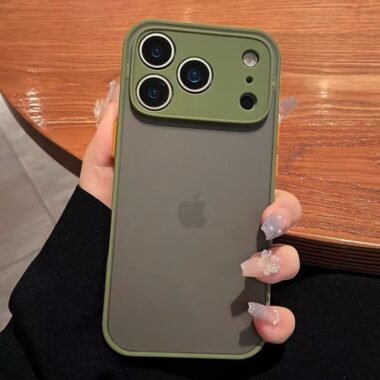 Transparent frosted soft-touch shockproof iPhone 17 case