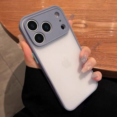 Transparent frosted soft-touch shockproof iPhone 17 case