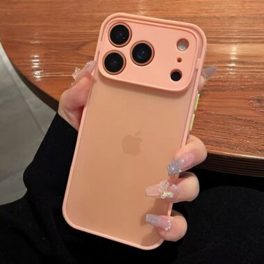 Transparent frosted soft-touch shockproof iPhone 17 case