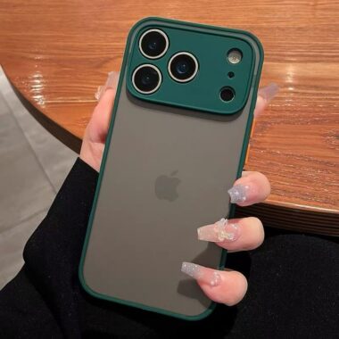 Transparent frosted soft-touch shockproof iPhone 17 case