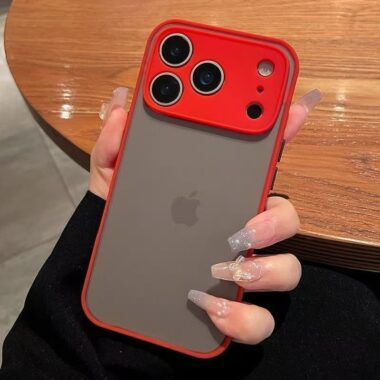 Transparent frosted soft-touch shockproof iPhone 17 case