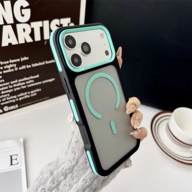 Luxury soft-touch magnetic frosted clear iPhone 17 case