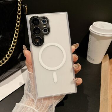 Frosted semi-transparent magnetic shockproof Samsung S24 Ultra case