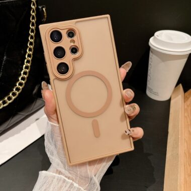 Frosted semi-transparent magnetic shockproof Samsung S24 Ultra case