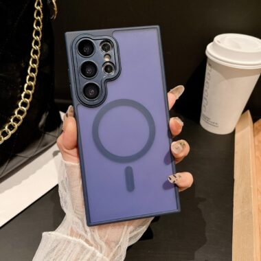 Frosted semi-transparent magnetic shockproof Samsung S24 Ultra case