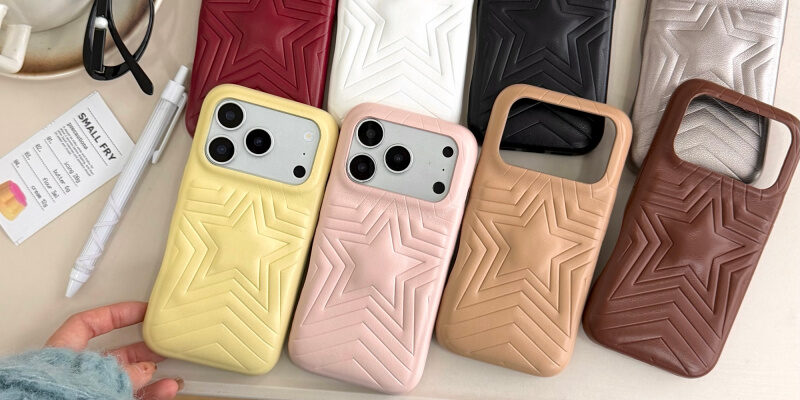 Minimalist line star full cover iPhone 17 case