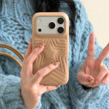 Minimalist line star full cover iPhone 17 case