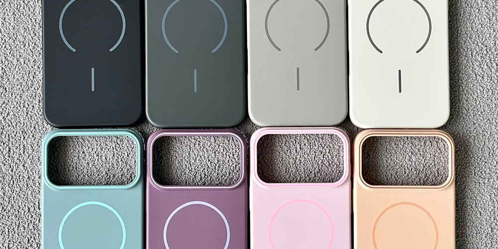 Luxury solid color magnetic shockproof iPhone 17 case