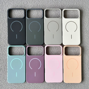 Luxury solid color magnetic shockproof iPhone 17 case