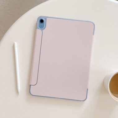 Solid color Y-fold tri-fold shockproof iPad 10 11 case