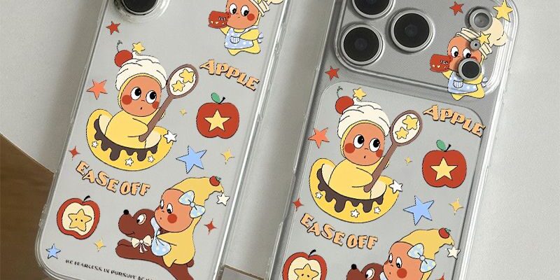 Cartoon Starman clear soft full cover iPhone 17 case