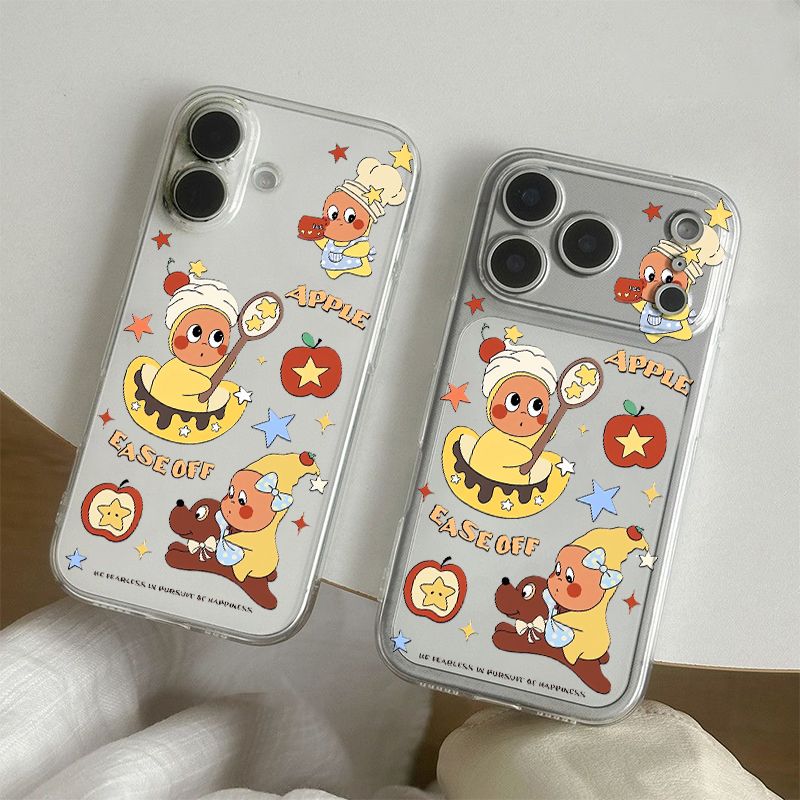 Cartoon Starman clear soft full cover iPhone 17 case