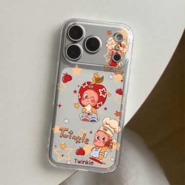 Cartoon Starman clear soft full cover iPhone 17 case