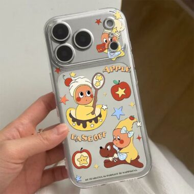 Cartoon Starman clear soft full cover iPhone 17 case