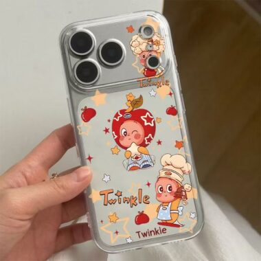 Cartoon Starman clear soft full cover iPhone 17 case