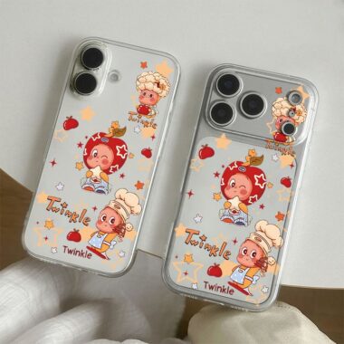 Cartoon Starman clear soft full cover iPhone 17 case