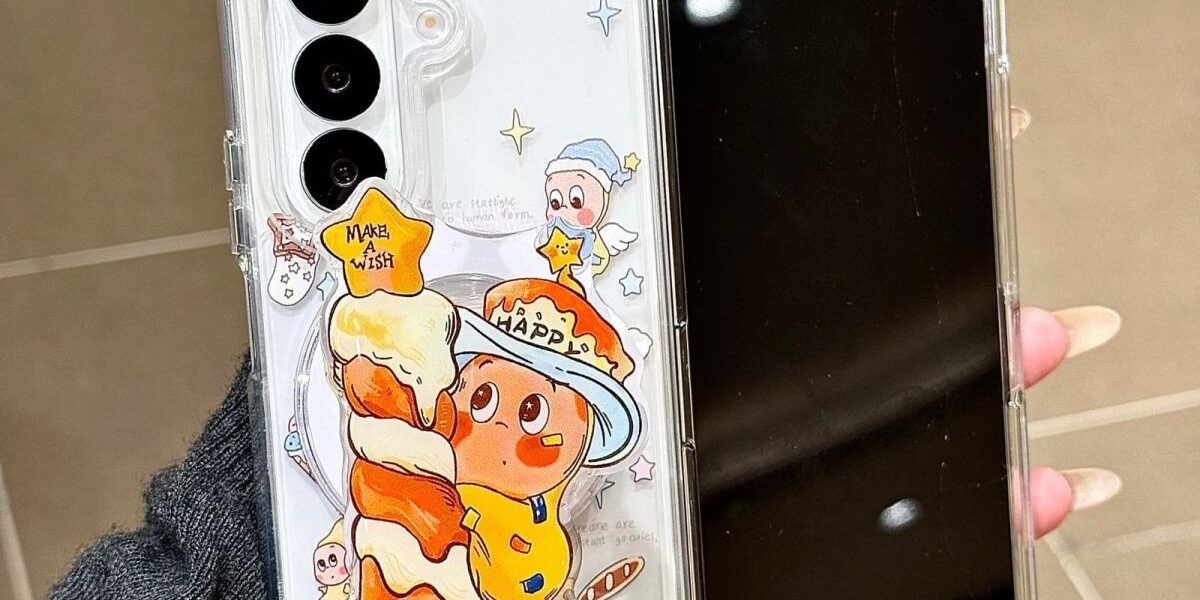 Cute starman magnetic clear shockproof Samsung Fold case