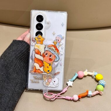 Cute starman magnetic clear shockproof Samsung Fold case