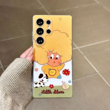 Cute starman cartoon full cover shockproof Samsung case
