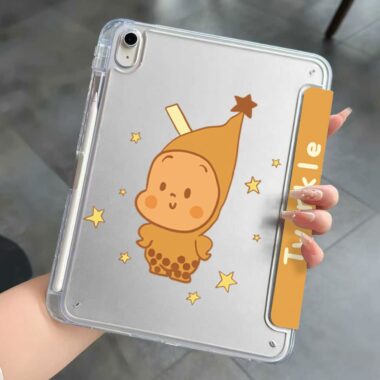 Cartoon Starman Y fold tri fold shockproof iPad case