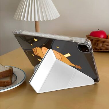 Cartoon Starman Y fold tri fold shockproof iPad case