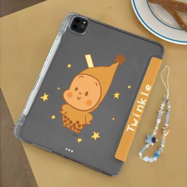 Cartoon Starman Y fold tri fold shockproof iPad case