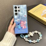 cute Stitch cartoon full cover Samsung phone case