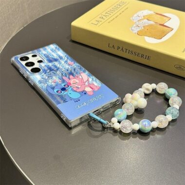 cute Stitch cartoon full cover Samsung phone case